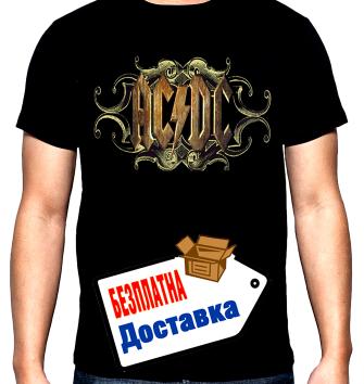 AC DC, лого, 3, мъжка тениска, 100% памук, S до 5XL
